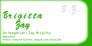 brigitta zay business card